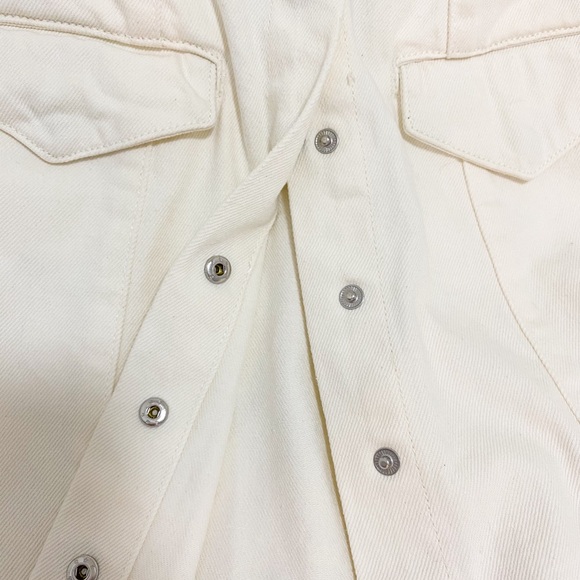 & Other Stories White / Cream Denim Mini Dress - Picture 7 of 10